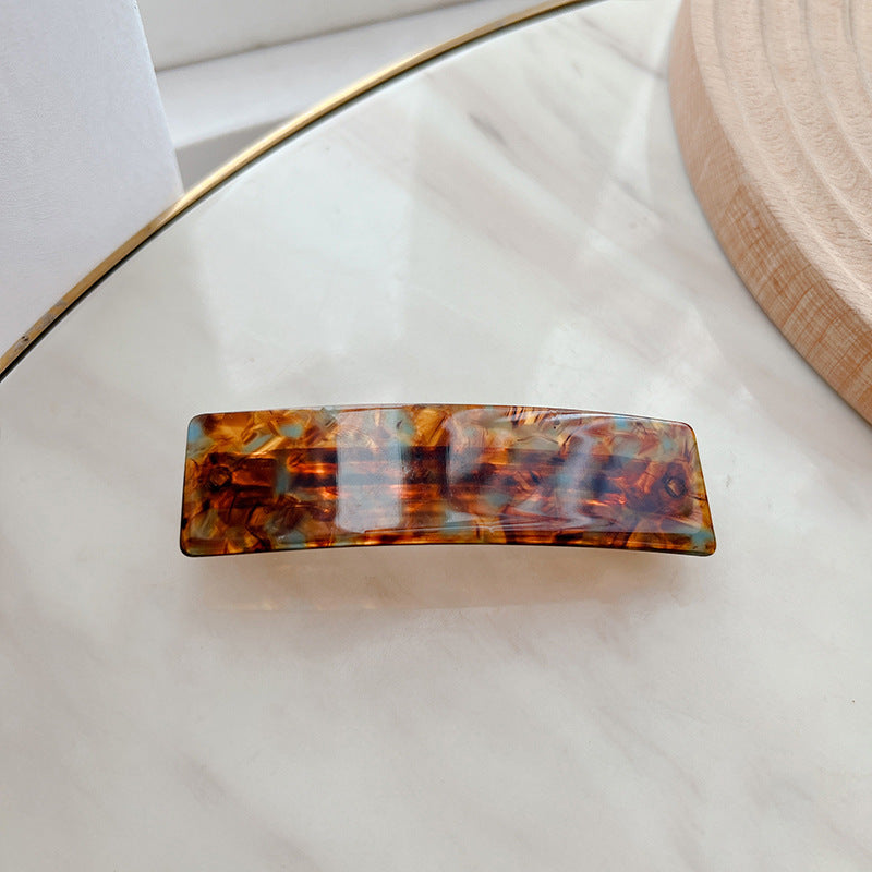 Wholesale Temperament Simple Hair Accessory Horizontal Clip One-line Rectangular Versatile Spring Clip